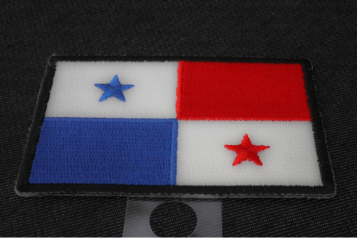 Panama Flag Patch diagonal view