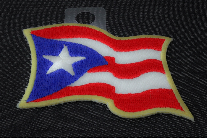 Puerto Rico Flag Patch diagonal view