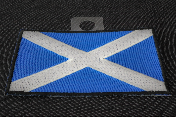 Scotland Flag Patch diagonal view