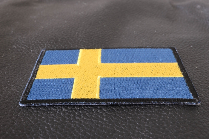 Sweden Flag Patch Sweden Flag Patch diagonal view
