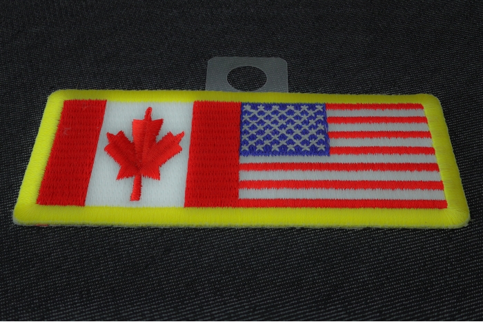 USA Canada Patch diagonal view