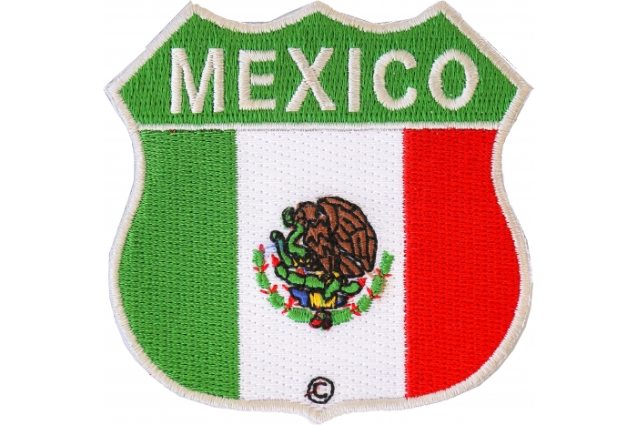 Mexico Shield Flag Patch
