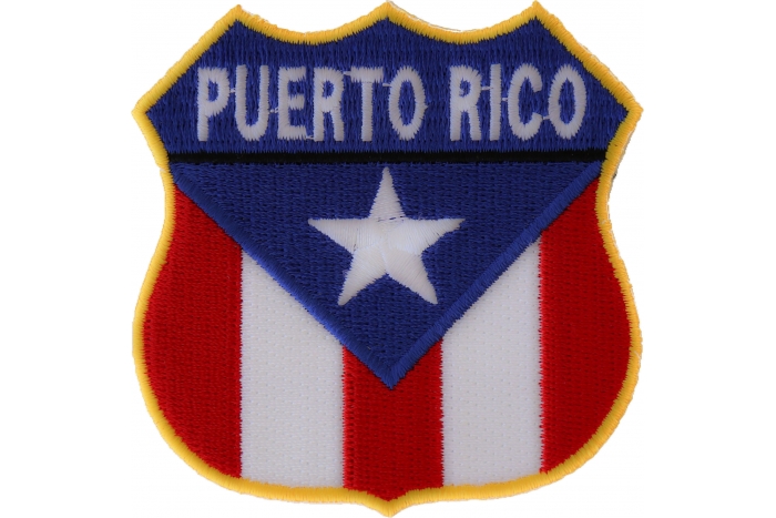 Puerto Rico Shield Flag Patch