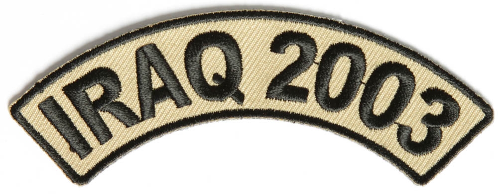 Iraq 2003 Rocker Patch