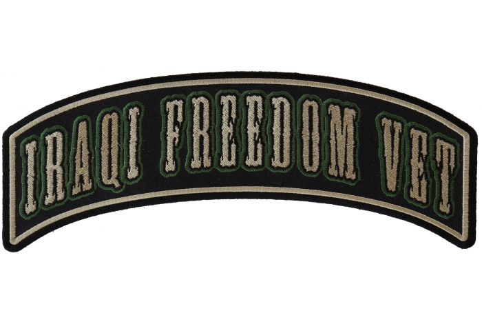 Iraqi Freedom Vet Rocker Large Iraqi Freedom Vet Rocker Large