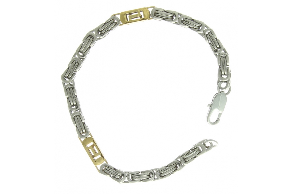 Stainless Steel Chain Gold Link Bracelet