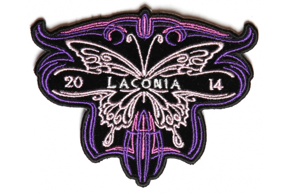 Laconia 2014 Patch Purple Butterfly