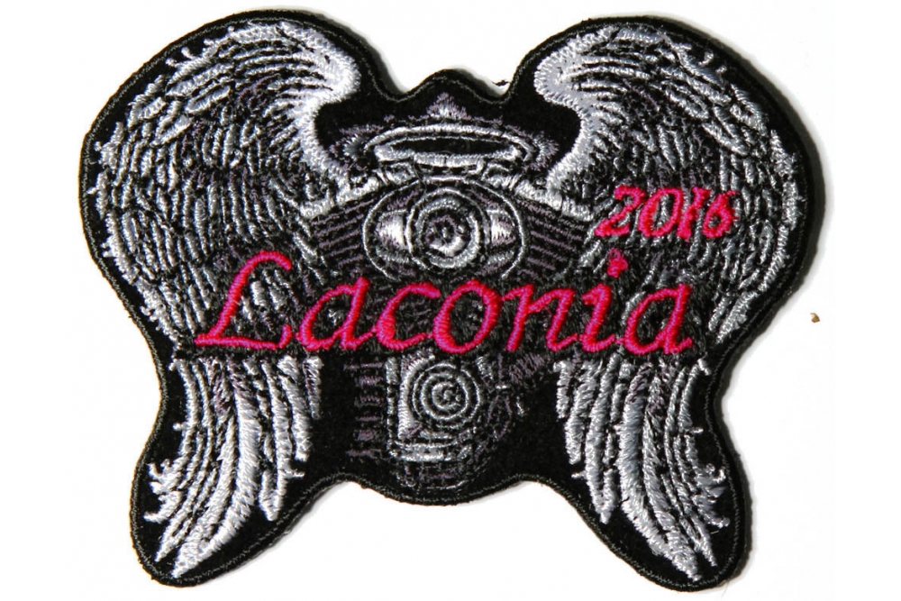 Laconia 2016 Motorcycle Rally Patch Angel Wings