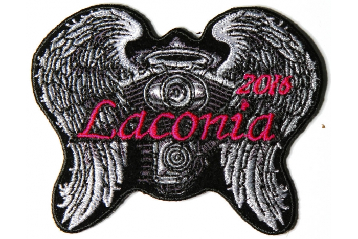 Laconia 2016 Motorcycle Rally Patch Angel Wings