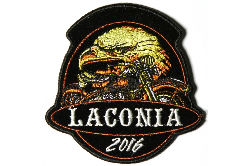 Laconia 2016 Motorcycle Rally Patch Eagle Biker