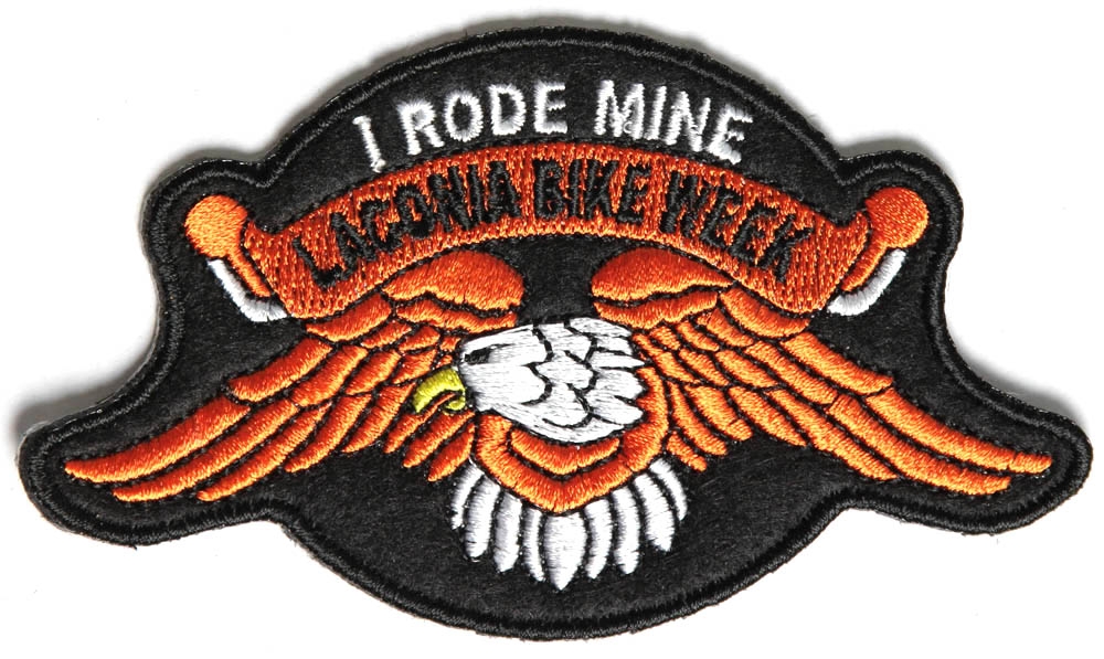 Laconia I Rode Mine Orange Eagle Patch