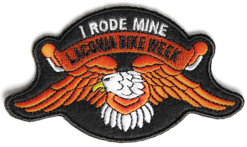 Laconia I Rode Mine Orange Eagle Patch