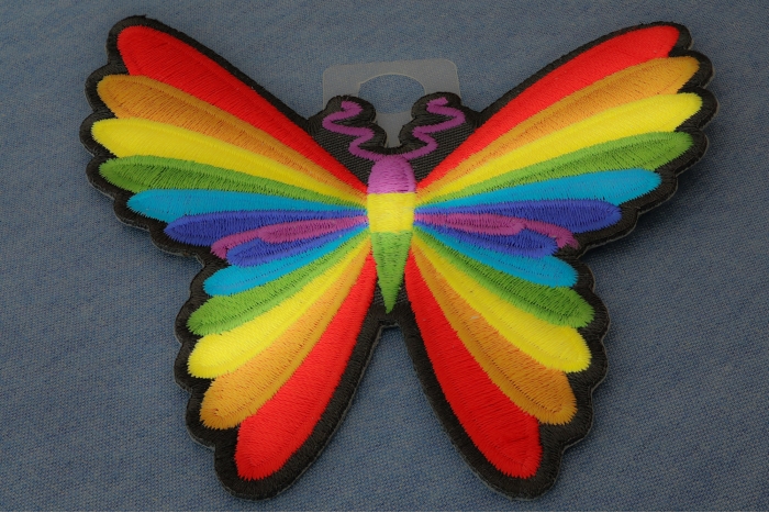 Colorful Butterfly Patch diagonal view