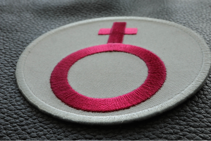 Female Symbol Patch Female Symbol Patch diagonal view