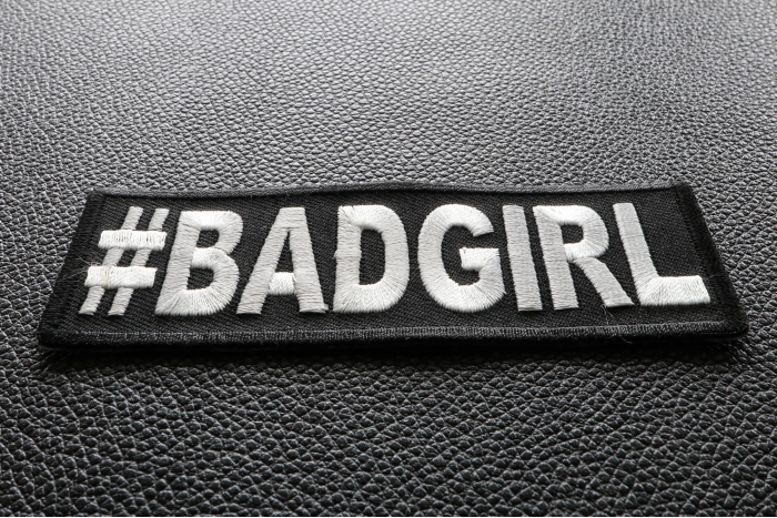 Hashtag Bad Girl Patch diagonal view