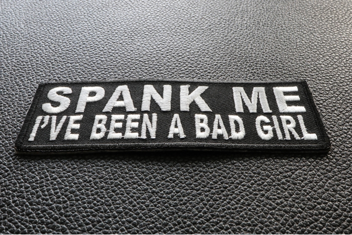 Spank Me I've Been A Bad Girl Patch diagonal view