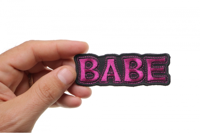 Babe Patch shown on hand for size comparison