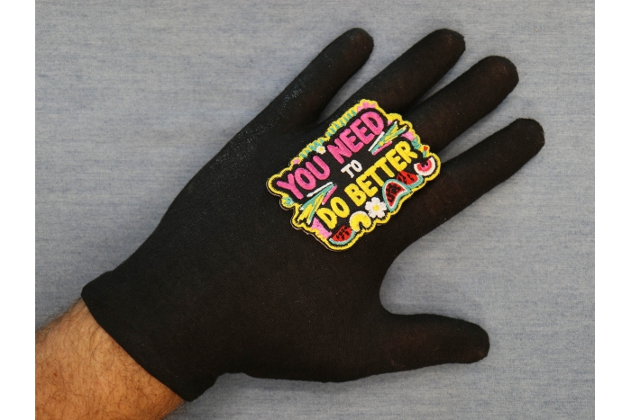 You need to do Better Patch shown on hand for size comparison