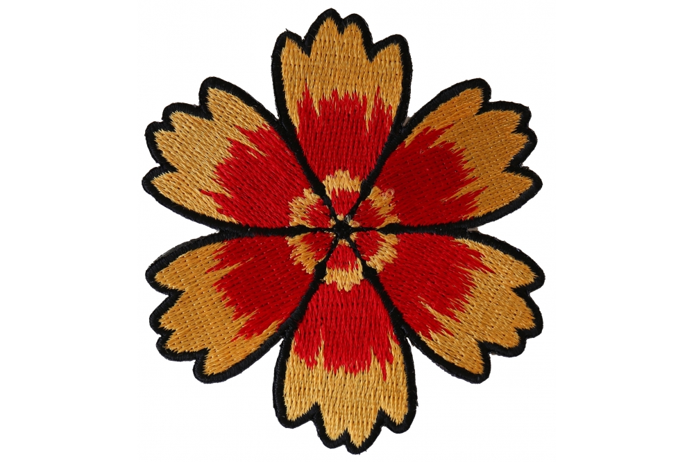 Red Yellow Flower Patch by Ivamis Patches