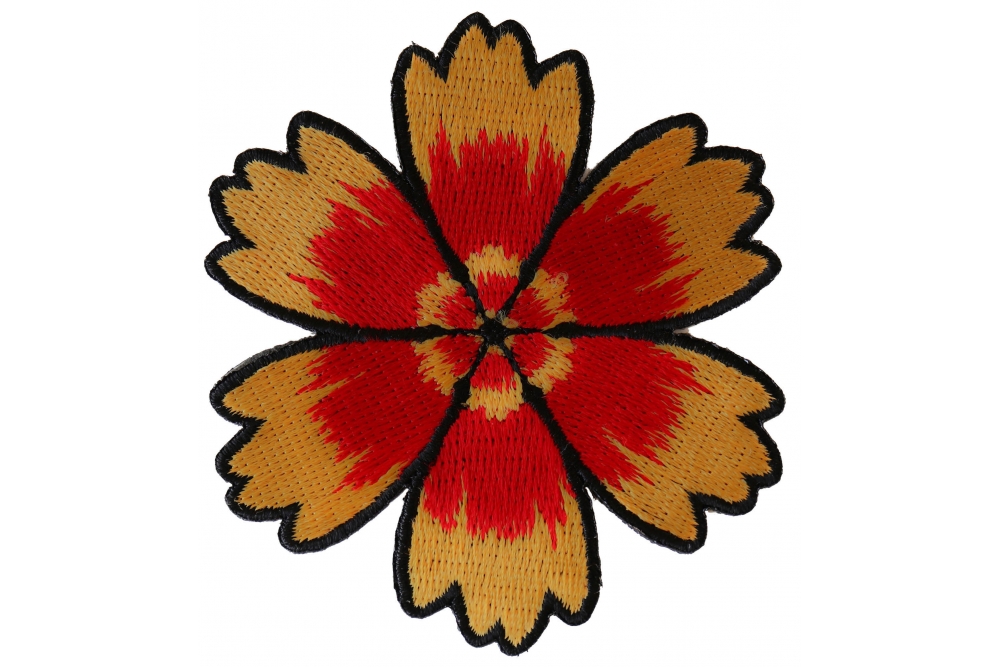 Red Yellow Flower Patch by Ivamis Patches