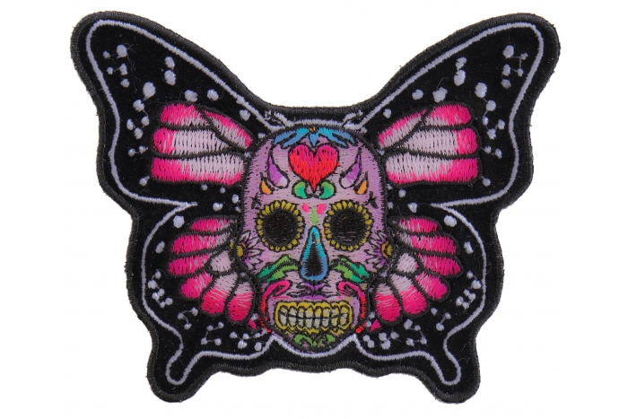 Sugar Skull Butterfly Patch