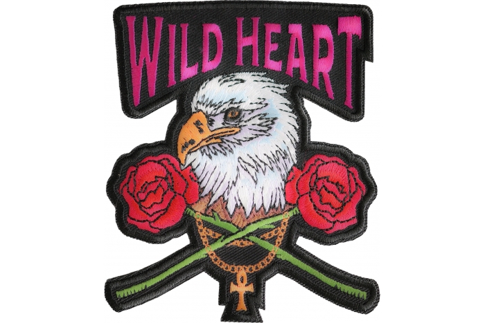 Wild Heart Eagle Rose Patch