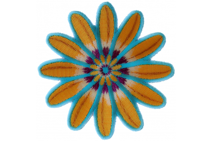 Yellow Blue Flower Patch