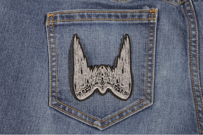 Angel Wings Patch shown on jeans