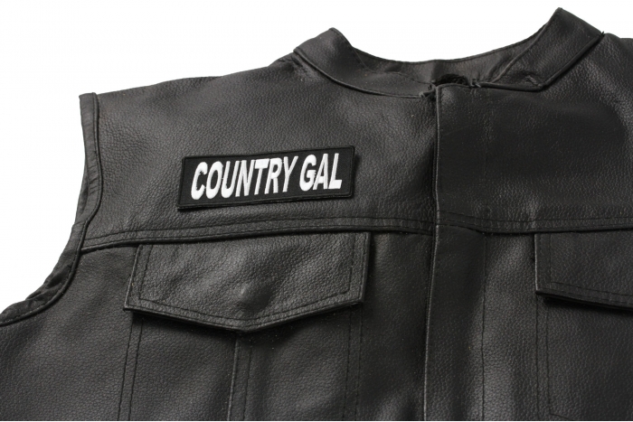  shown on leather vest