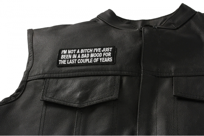  shown on leather vest