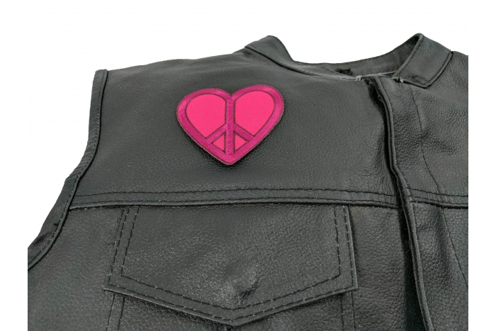  shown on leather vest
