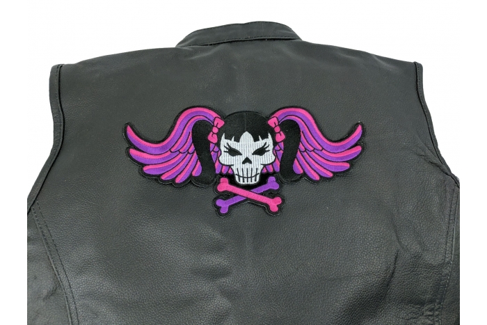  shown on leather vest