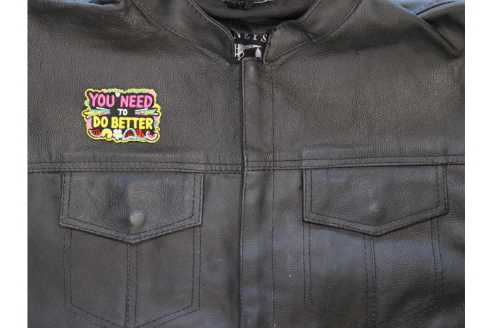 You need to do Better Patch shown on leather vest