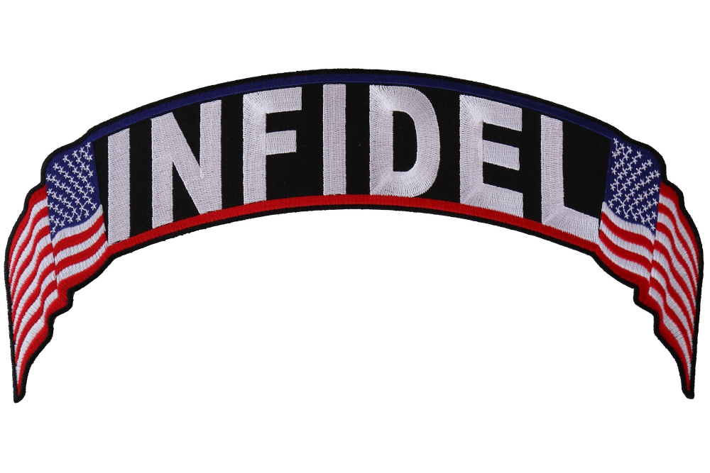 Infidel US Flag Rocker Patch Large Military Rockers TheCheapPlace