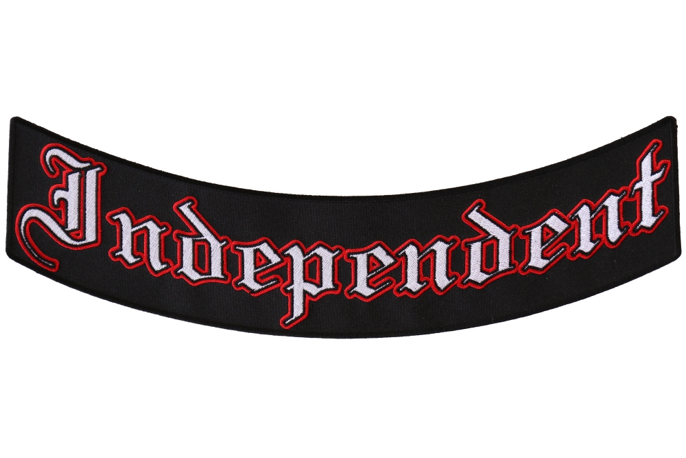 Made In The USA! *REFLECTIVE* Independent Bottom Rocker Patch