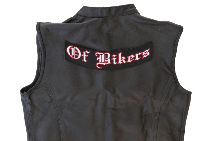  shown on leather vest