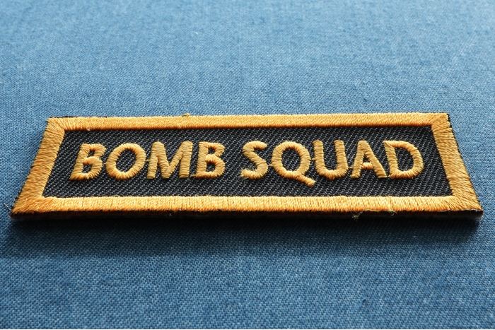 Bomb Squad Patch diagonal view