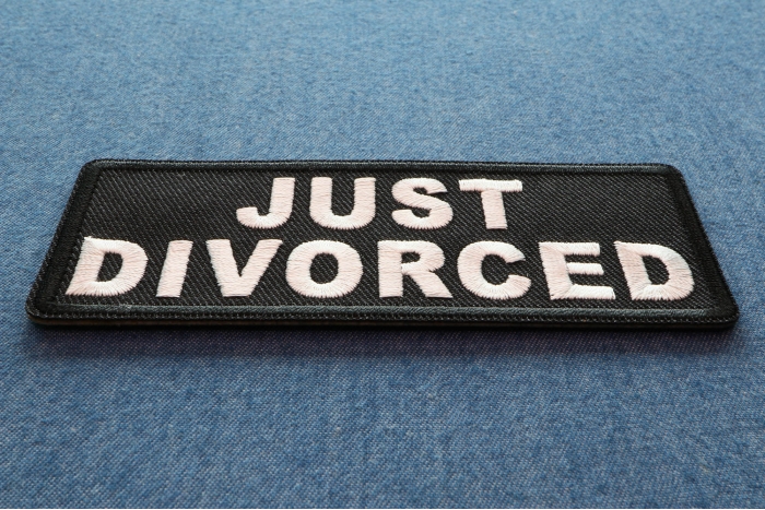 Just Divorced Patch diagonal view