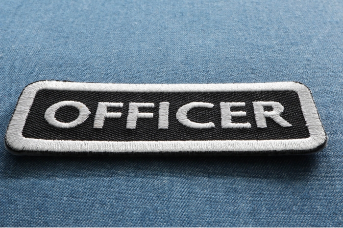 Officer Name Tag Patch diagonal view