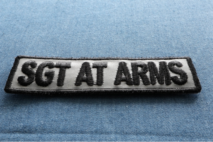 Sgt at Arms Patch diagonal view