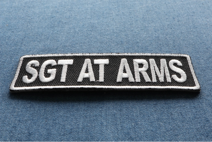 Sgt At Arms Patch diagonal view