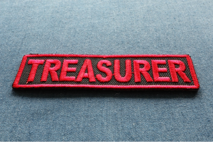 Treasurer Patch diagonal view