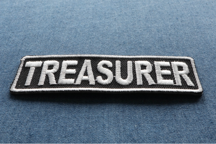 Treasurer Patch diagonal view