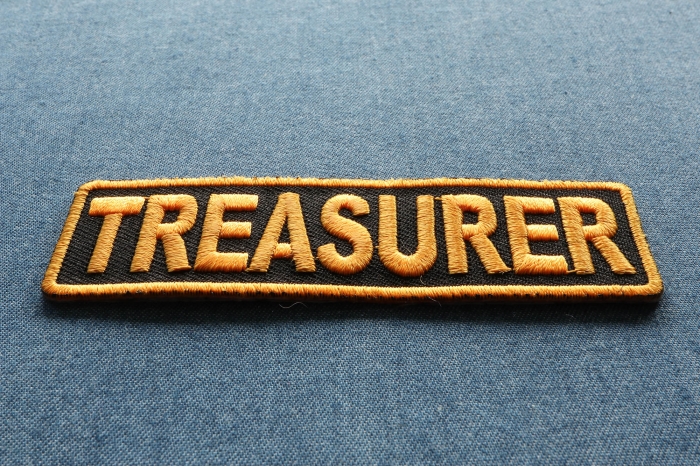 Treasurer Patch diagonal view