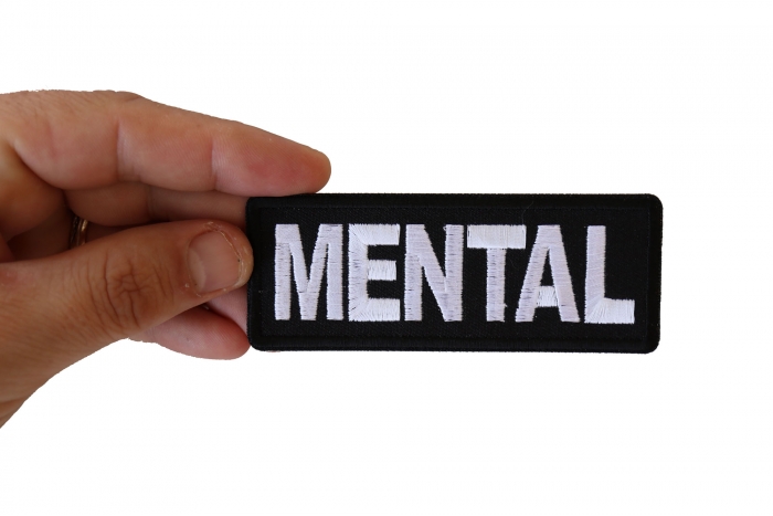 Mental Patch shown on hand for size comparison