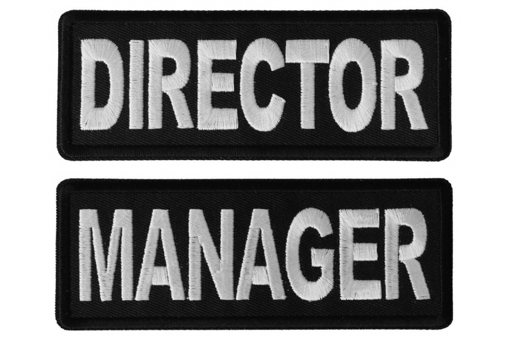 Business Costume Director and Manager Patches