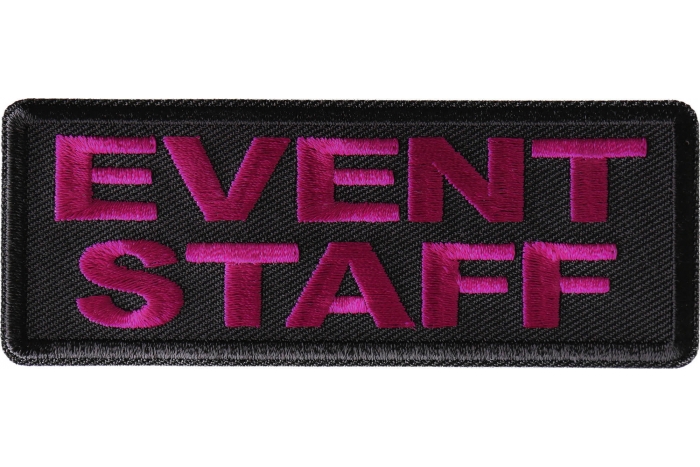 Event Staff Patch Pink