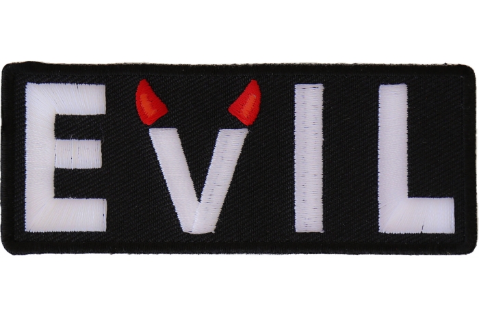 Evil Patch With Devil Horns