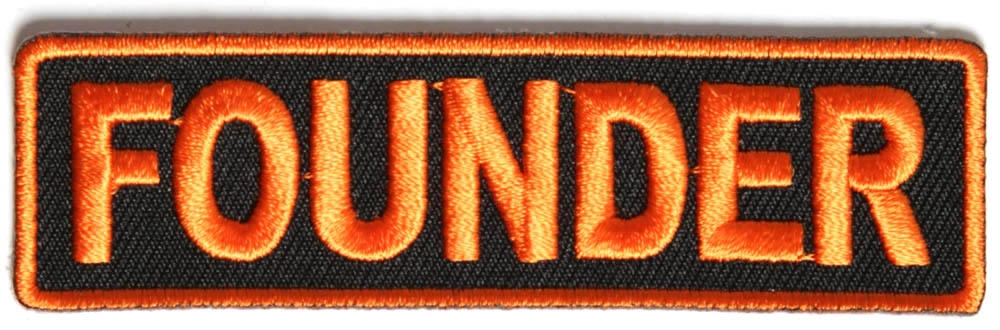 Founder Patch 3.5 Inch Orange