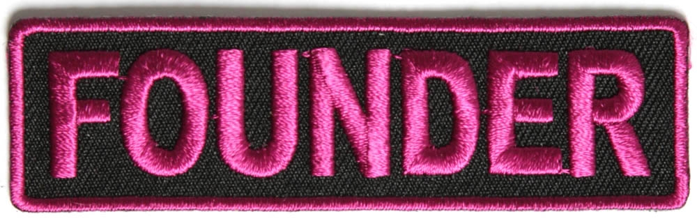 Founder Patch 3.5 Inch Pink
